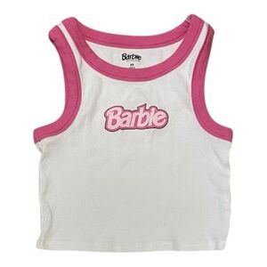 PacSun X Barbie Pink and White Barbie Tank Tops